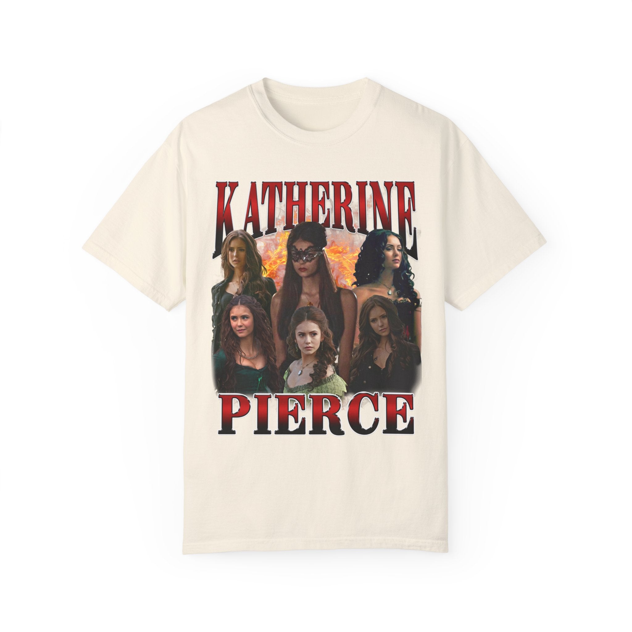 Katherine Pierce 90s Vintage T-Shirt | Retro TVD Inspired Tee | Perfect for Halloween, Cosplay & Casual Wear