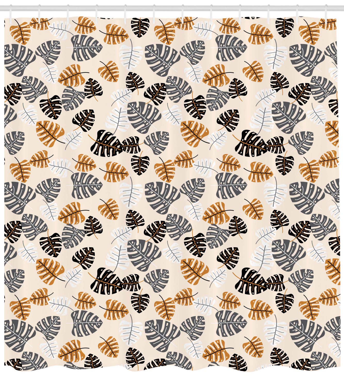 Ambesonne Tropical Monstera Leaves Shower Curtain - 69
