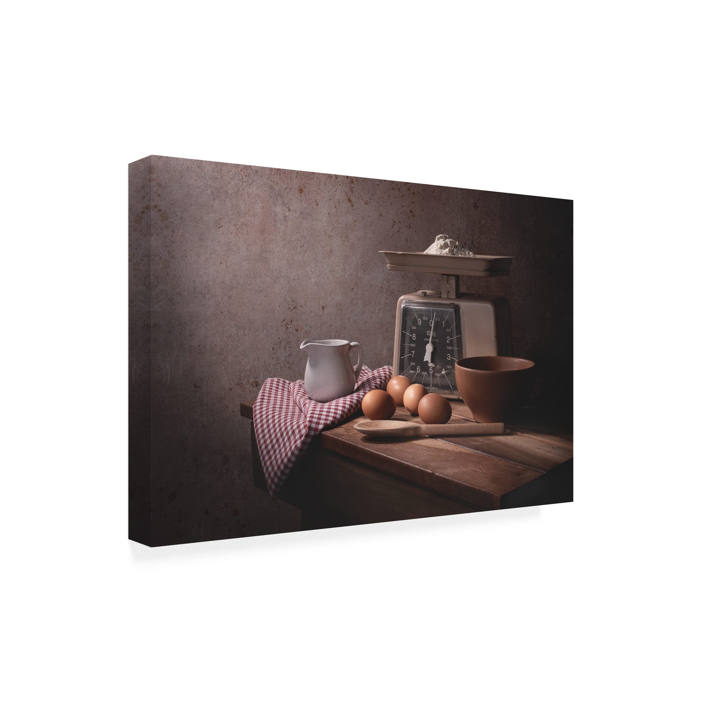 Trademark Fine Art 'Cooking In Quarantine' Canvas Wall Art Print by Margareth Perfoncio - Perfect for Kitchen Decor, Dining Room & Home Office