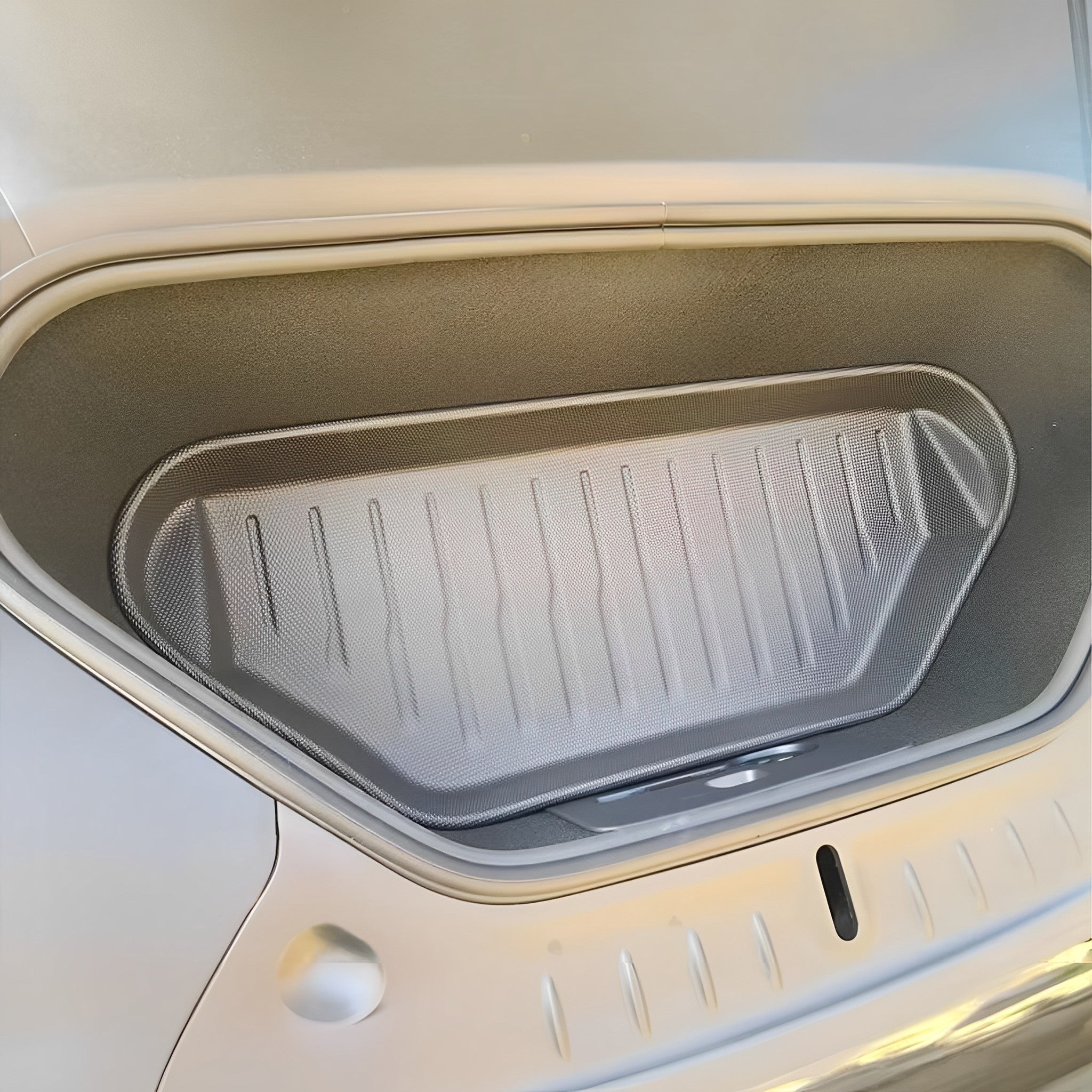 Premium Front & Rear Trunk Mats for Tesla Model S 2021+ | All-Weather Protection | Custom Fit Floor Liners | Perfect for Road Trips & Daily Commutes