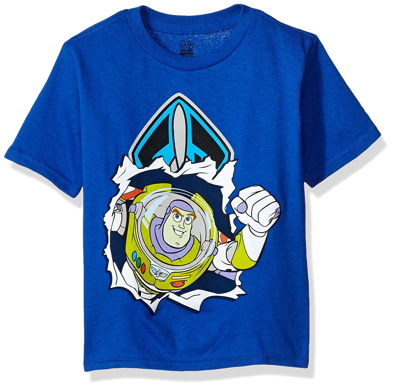 Disney Boys' Buzz Lightyear Graphic T-Shirt - Space Adventure Toy Story Themed Cotton Tee for Kids - Perfect for Birthday Parties, Halloween Costumes & Everyday Play