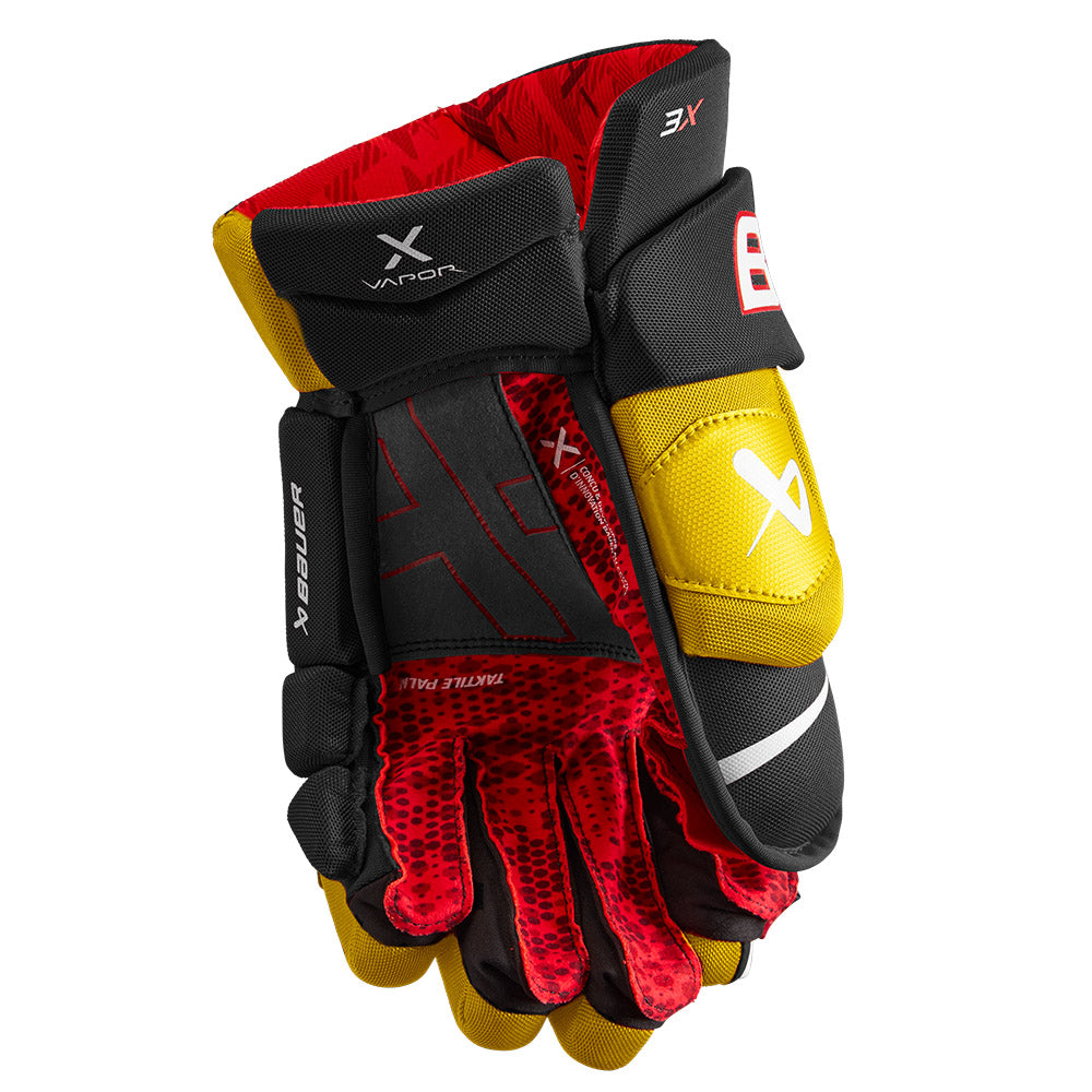 Bauer Vapor 3X Senior Ice Hockey Gloves - Pro-Level Protection & Grip for Competitive Players - Perfect for Games, Practices & Training Sessions