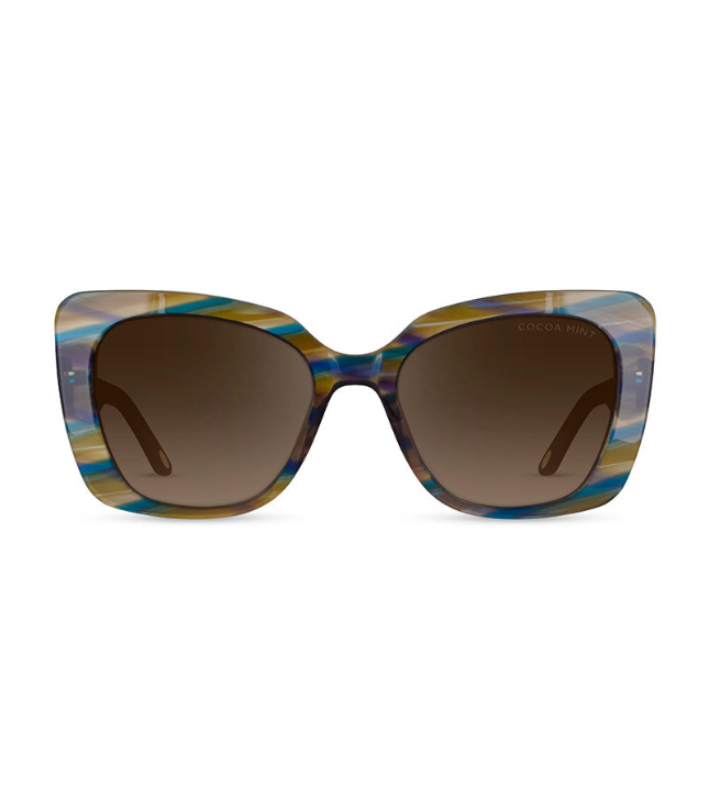 Premium Cocoa Mint CMS2129 Polarized Sunglasses for Men & Women - UV Protection, Fashionable Retro Style - Perfect for Driving, Beach & Outdoor Activities