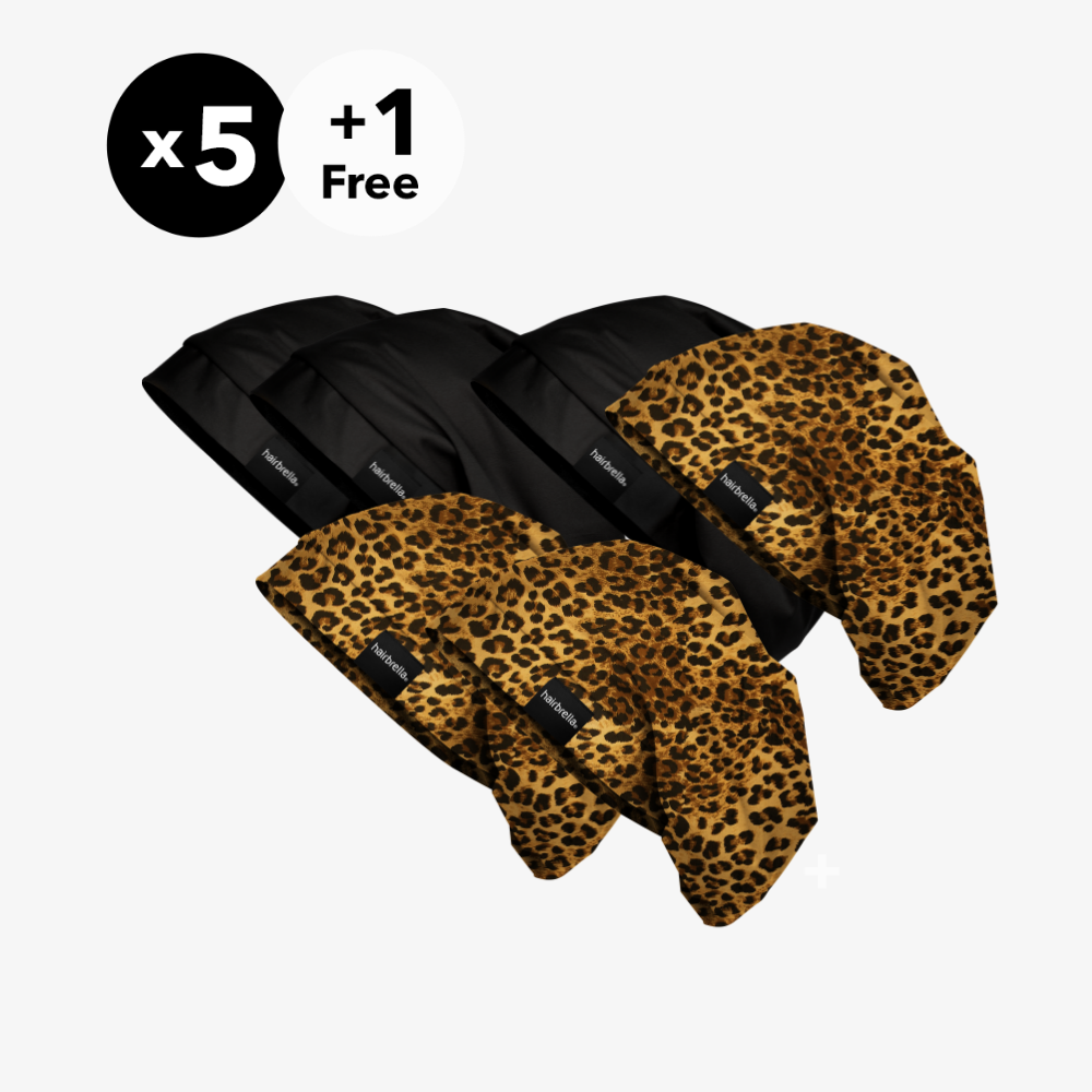 Mixed Colors (3 Black and 3 Leopard)