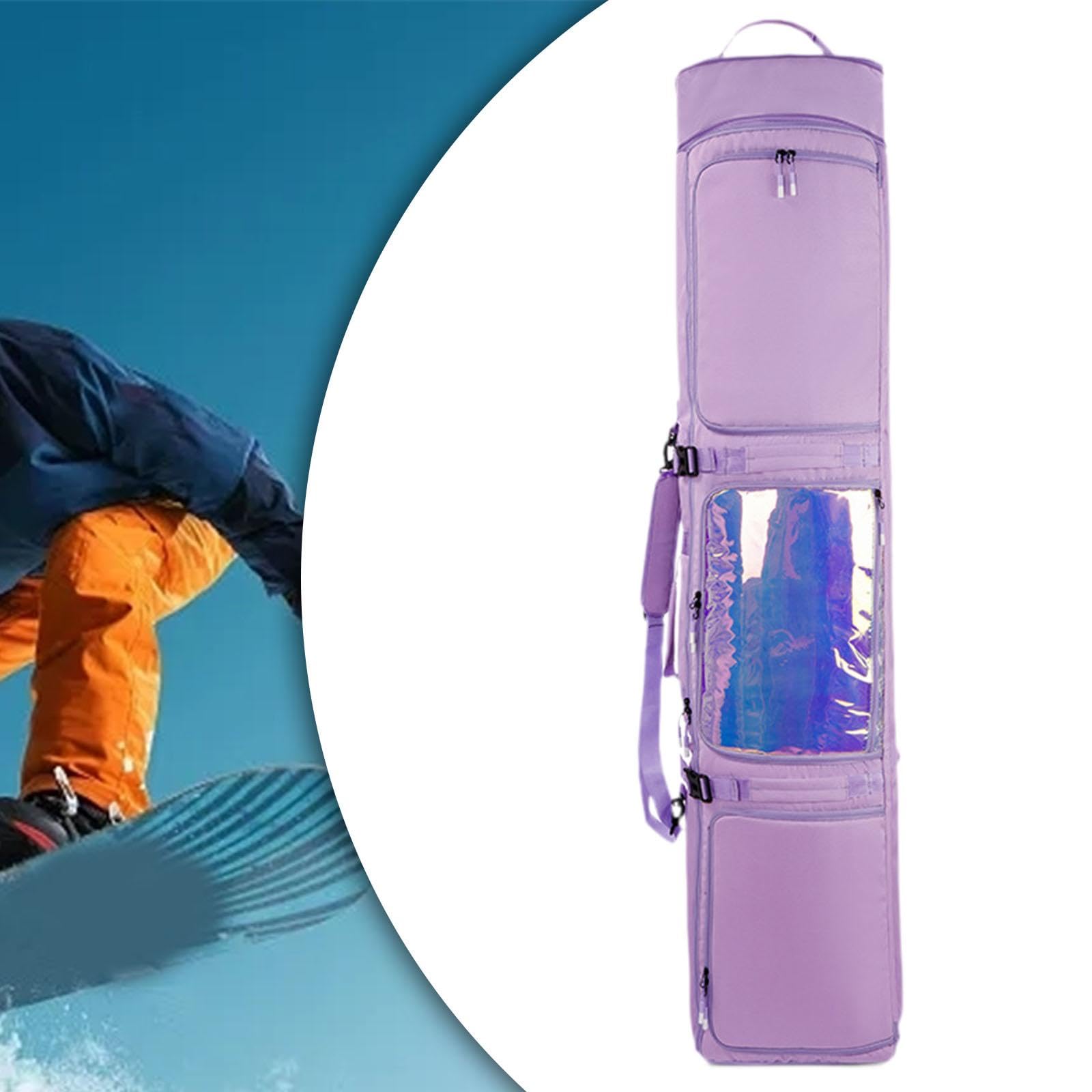 **Waterproof Wheeled Snowboard & Ski Bag for Men & Women - Heavy Duty Protective Ski Gear Carrier with Backpack Straps for Travel & Outdoor Winter Sports - Perfect for Airplane, Resort & Mountain Adventures**