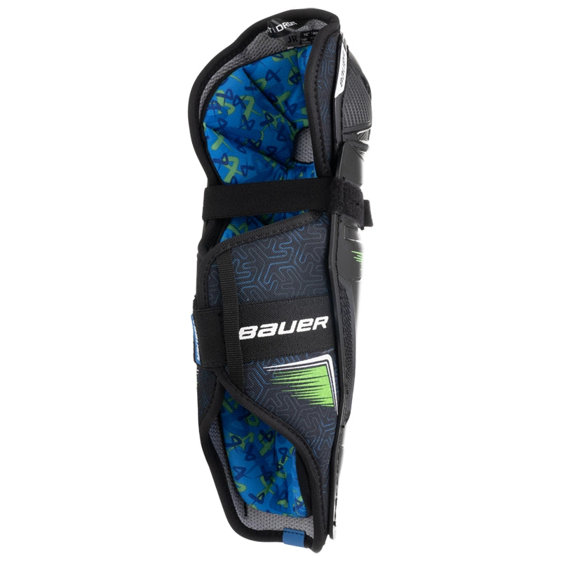 Bauer X Junior Shin Guards - Youth Hockey Leg Protection for Ice Skating & Training - Perfect for Games, Practice, and Safety Gear