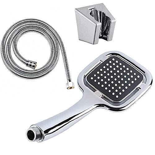 High Pressure Shower Head Set with Handheld Shower & 1.5m Hose - Adjustable Rainfall & Massage Modes for Bathroom, Spa, and Pet Washing