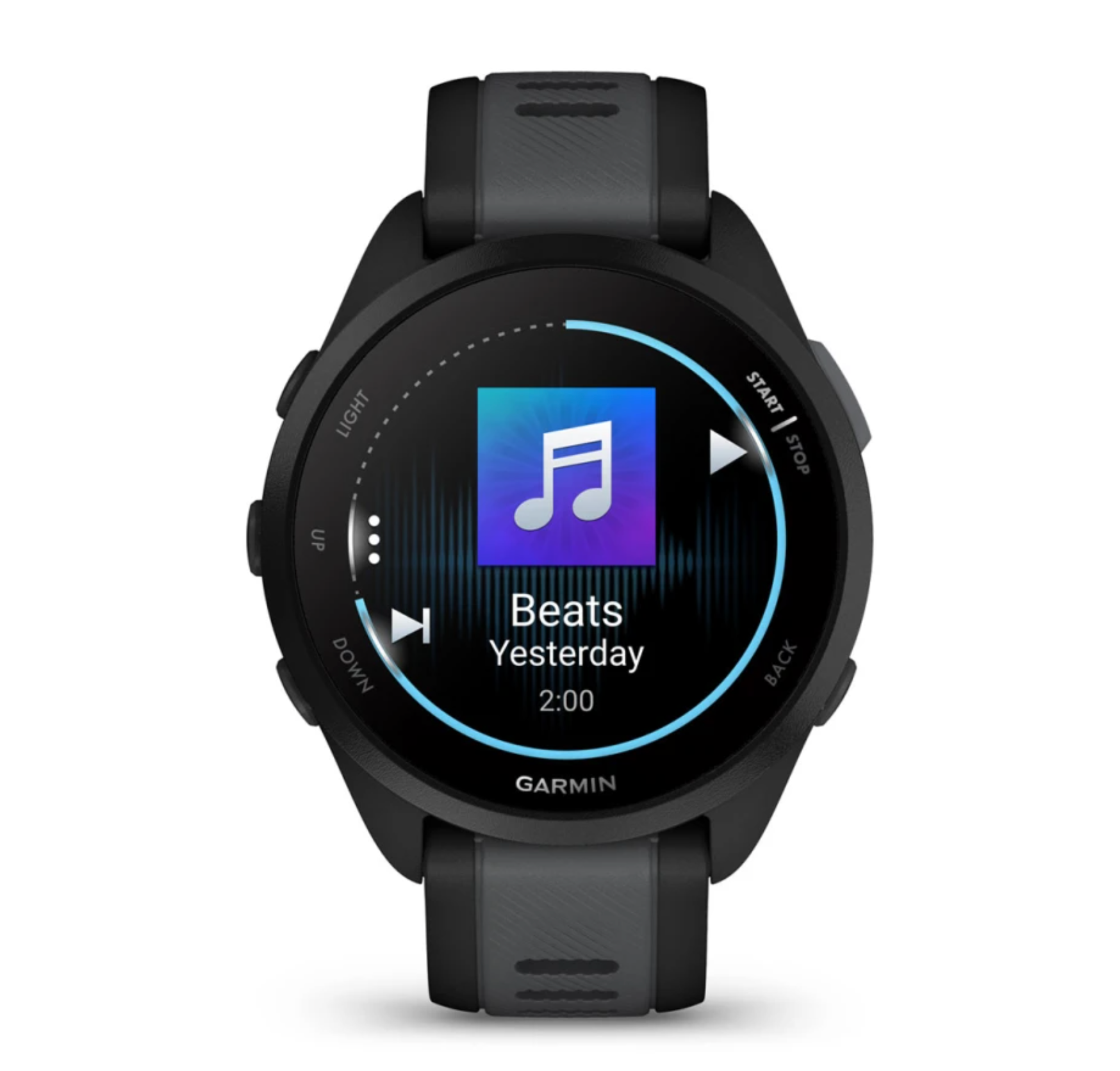 Garmin Forerunner 165 Music GPS Running Smartwatch (Black/Slate Grey) - Track Fitness, Heart Rate & Music for Runners & Athletes
