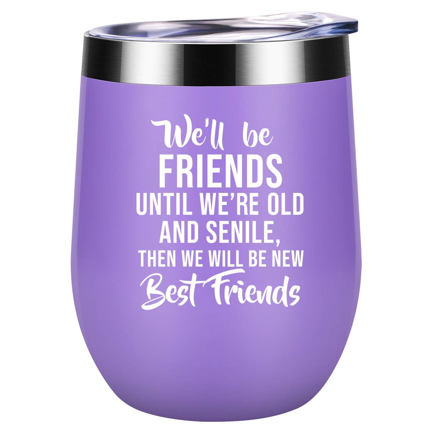 Best Friendship Gifts for Women - Unique Christmas & Birthday Presents for Best Friends - BFF Gifts for Her - Soul Sister & Bestie Present - Coolife Insulated Wine Tumbler - Perfect for Wine Nights, Girls' Trips & Thoughtful Surprises
