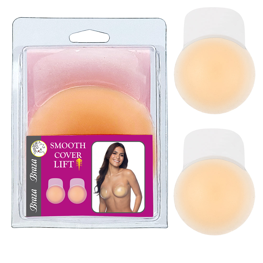 BRAZA Smooth Cover Lift - Seamless Full Coverage Bra for Women | Comfortable Everyday Wear for Work, Yoga & Lounge
