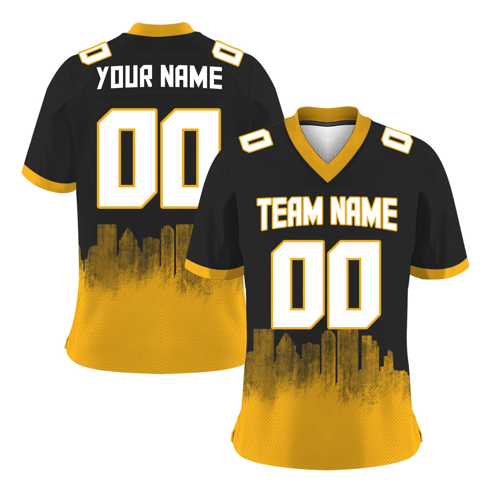Custom Football Jersey Personalized with Graffiti Print/Stitch - Men's, Women's & Youth Soccer Apparel - Perfect for Game Day, Team Events & Fan Support