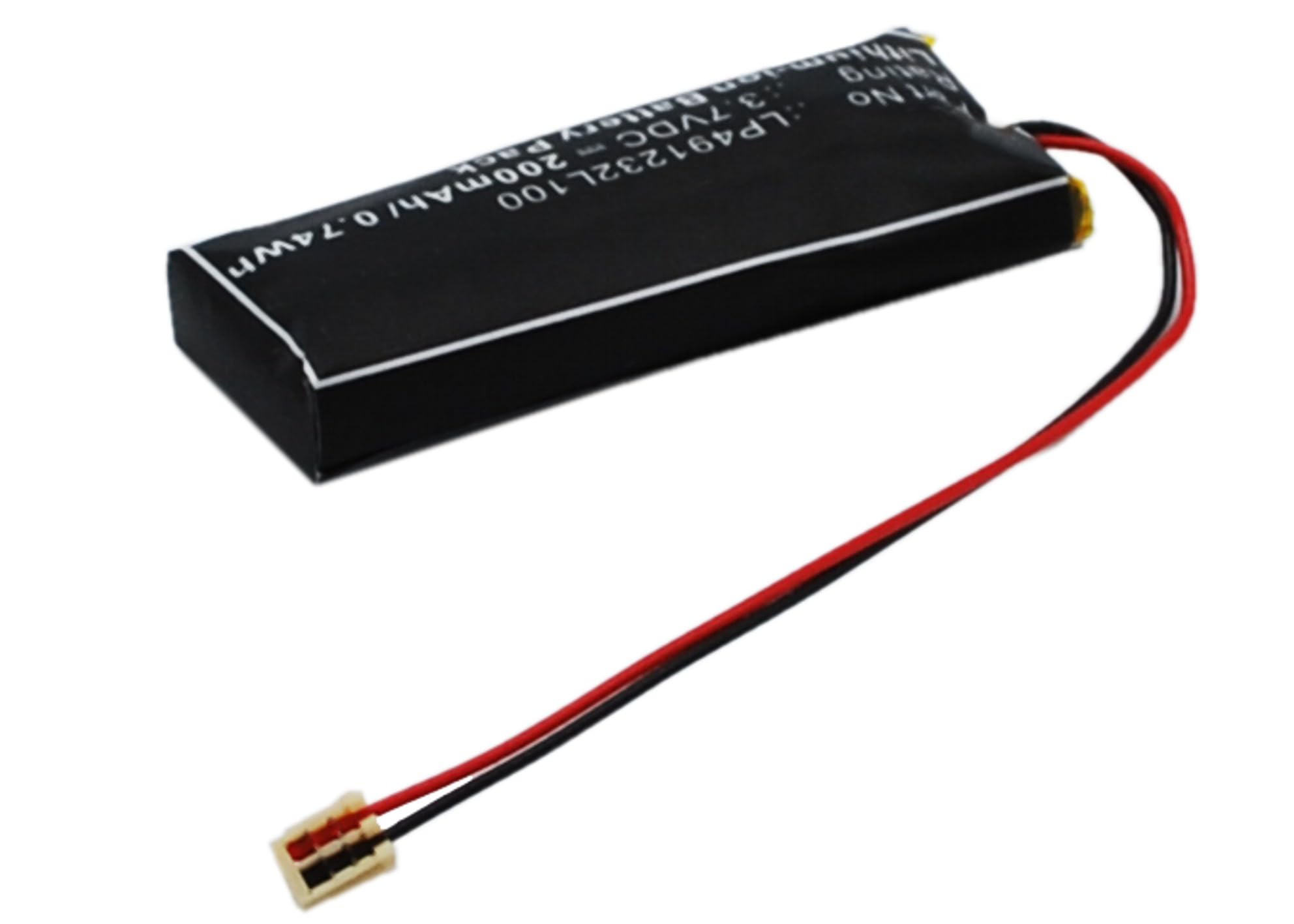 Synergy Digital Wireless Headset Battery Replacement for Sony PSP-N270G Headset - 3.7V 200mAh Li-Polymer High Capacity Battery (Compatible with Sony LP491232L100) - Perfect for Gaming, Travel & Wireless Audio