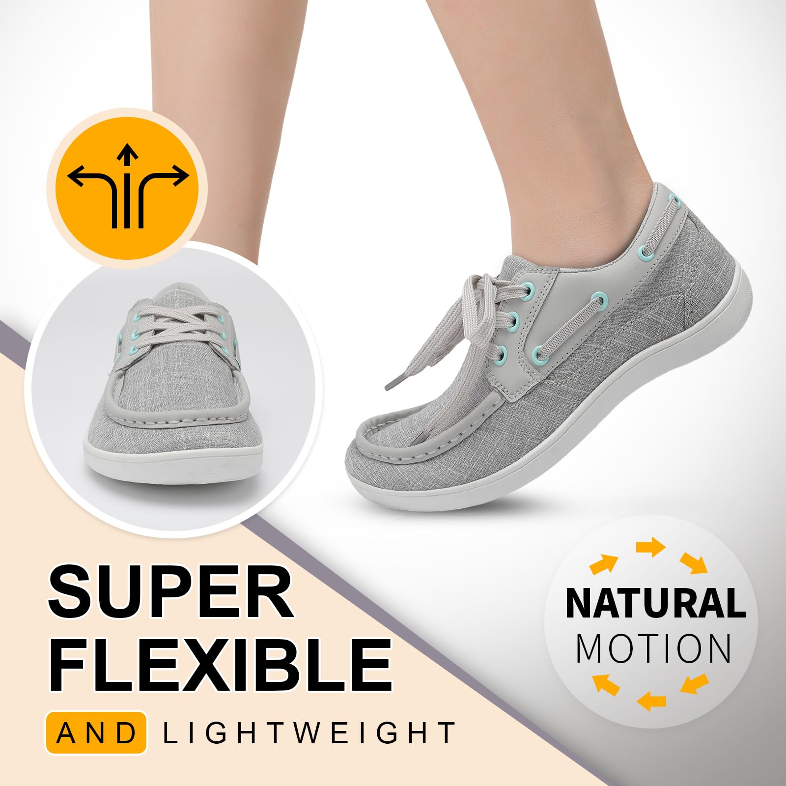 BARERUN Women's Barefoot Minimalist Trail Running Shoes - Wide Toe Zero Drop Lightweight Sneakers for Jogging, Hiking, Gym, Cross Training | Perfect for Outdoor Activities, Office Wear & Daily Driving