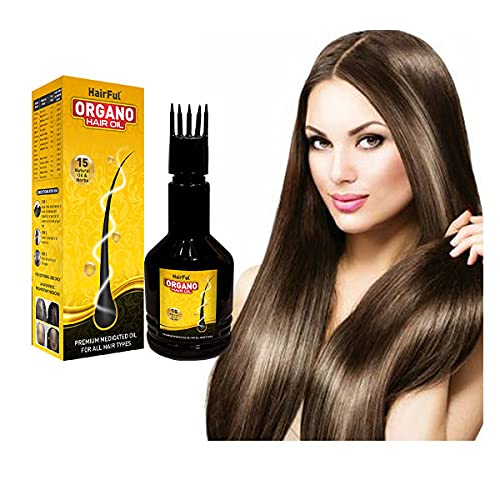 Organic Ayurvedic Hair Oil for Hair Growth & Scalp Health - 100% Natural Hair Treatment with Herbs - Pack of 2 (240ml) - Perfect for Daily Nourishment & Styling