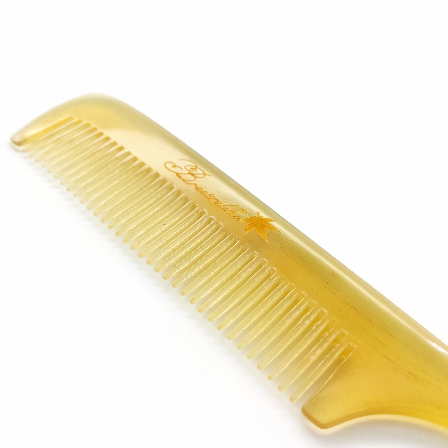 Breezelike Anti-Static Sheep Horn Rat Tail Comb for Smooth Detangling - Perfect for Curly, Wavy & Thick Hair Styling at Home or Salon