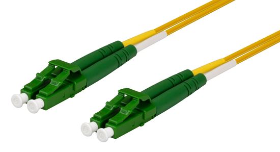 0.5M 9u LC APC to LC APC Duplex Single Mode G657A1 Bend Insensitive Fiber Patch Cable - High Speed Data Transmission for Telecom, Data Centers & Home Networks