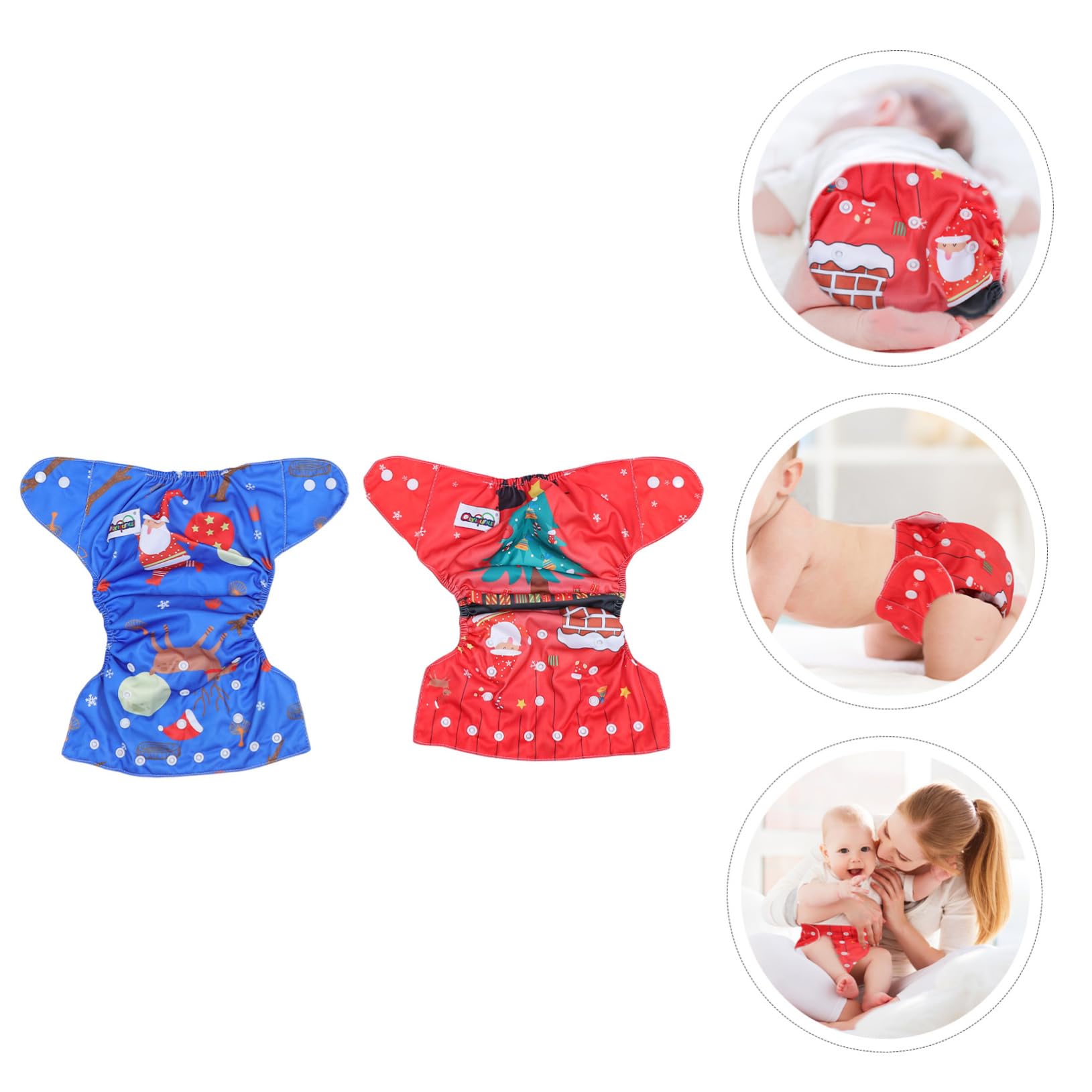 Totority 16 Pcs Monkey Diaper Training Pants - Waterproof Cloth Christmas Outfit for Toddlers | Perfect for Potty Training, Holiday Photos & Playtime