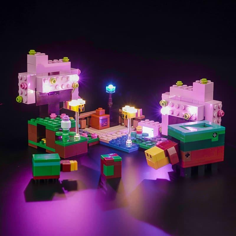 Best LEGO Minecraft The Cherry Blossom Garden 21260 Light Kit - DIY Building Blocks Lighting Set for Display & Decoration - Perfect for Gaming Rooms, Bedrooms, and LEGO Collections