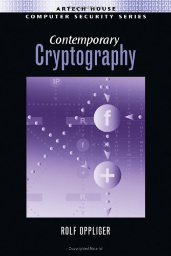 Contemporary Cryptography Book - Artech House Computer Security Library | Advanced Encryption & Cybersecurity Guide for IT Professionals & Students