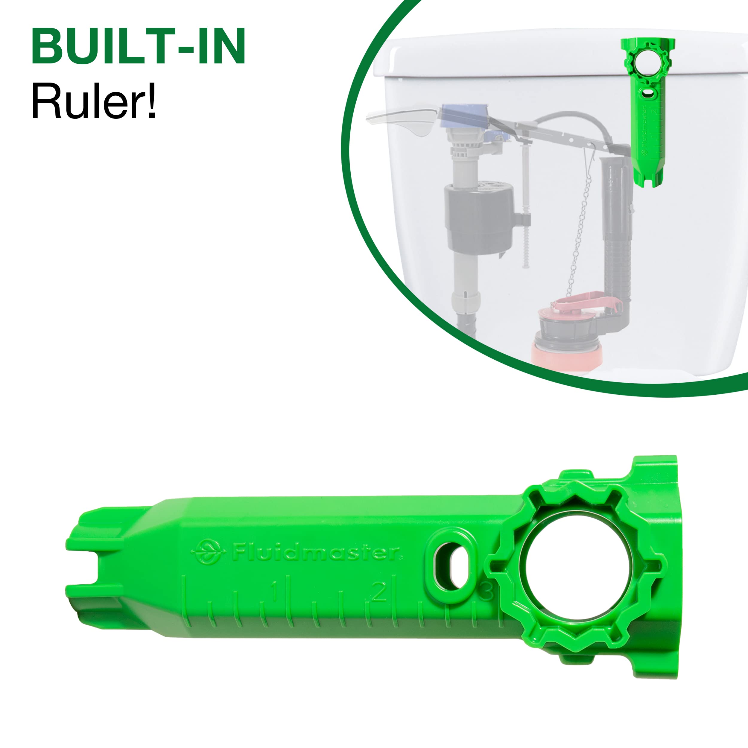 Fluidmaster Universal Toilet Repair Tool - Easy Install & Uninstall Kit for Toilet Tank Flapper, Fill Valve & Gasket Replacement - Perfect for Home DIY Plumbing Fixes