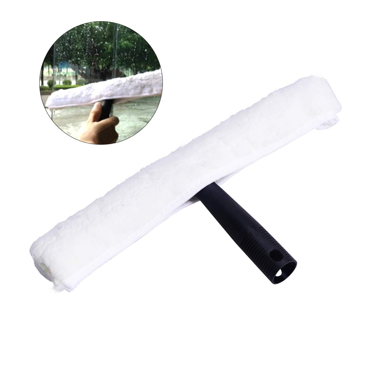 Extendable Window Squeegee with Detachable Sleeves & Water Sprayer - Professional Window Cleaning Tool for Bathroom, Shower, and Glass Surfaces - Perfect for Home, Office, and Car Window Washing