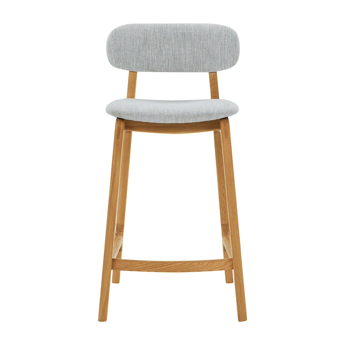 Premium Alaska Fabric Bar Stool - Comfortable & Stylish Counter Height Stool for Kitchen Island, Breakfast Nook, or Home Bar - Durable Upholstered Seat with Metal Base