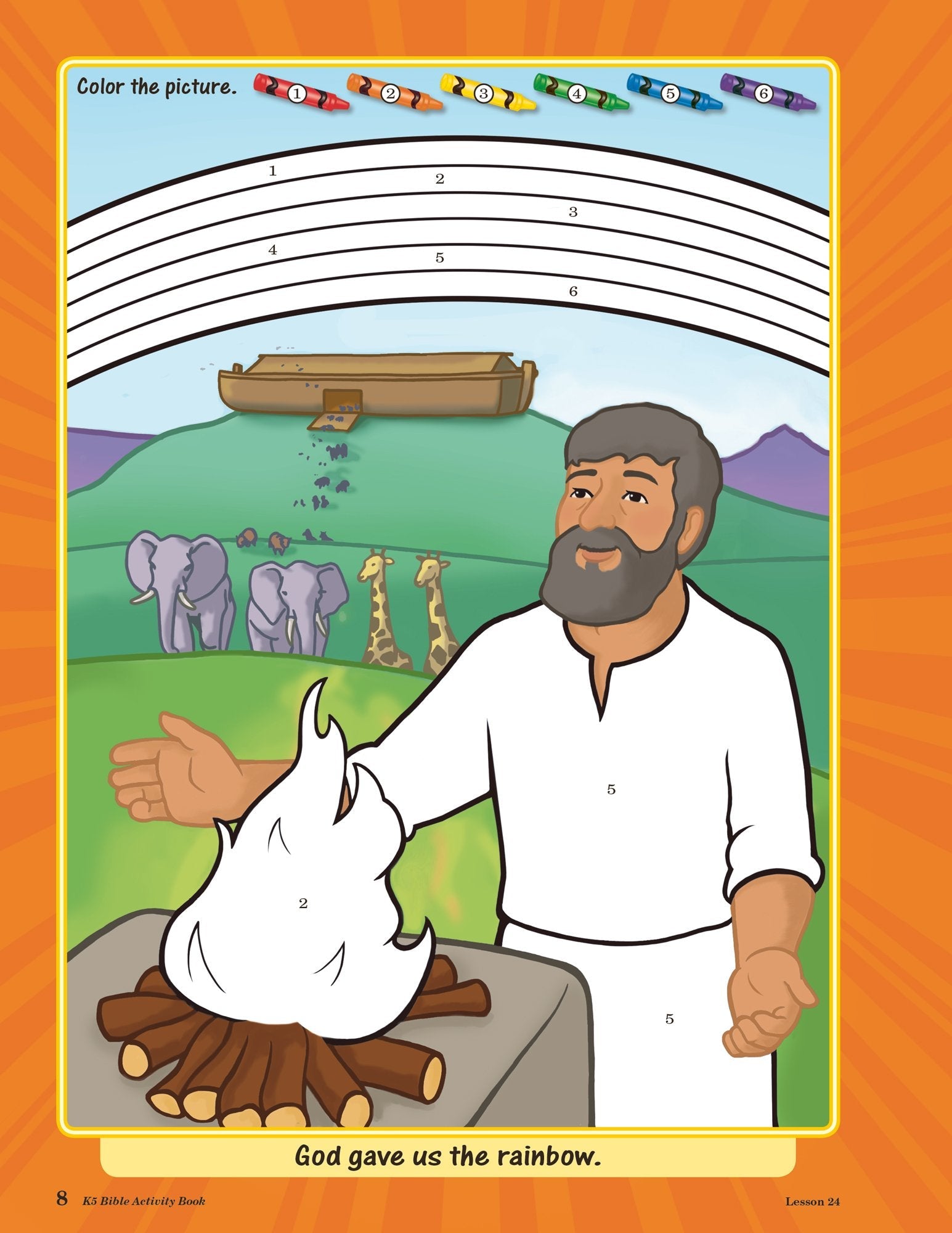 K5 Bible Activity Book - Abeka Bible Coloring & Activity Book for Kids | Fun Christian Learning & Sunday School Activities