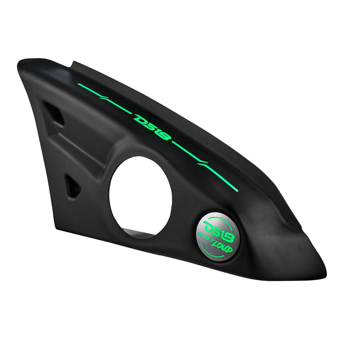 Polaris Slingshot Arm Rest Speaker Enclosure with Digital LED Lights - Fits 2 x 6.5