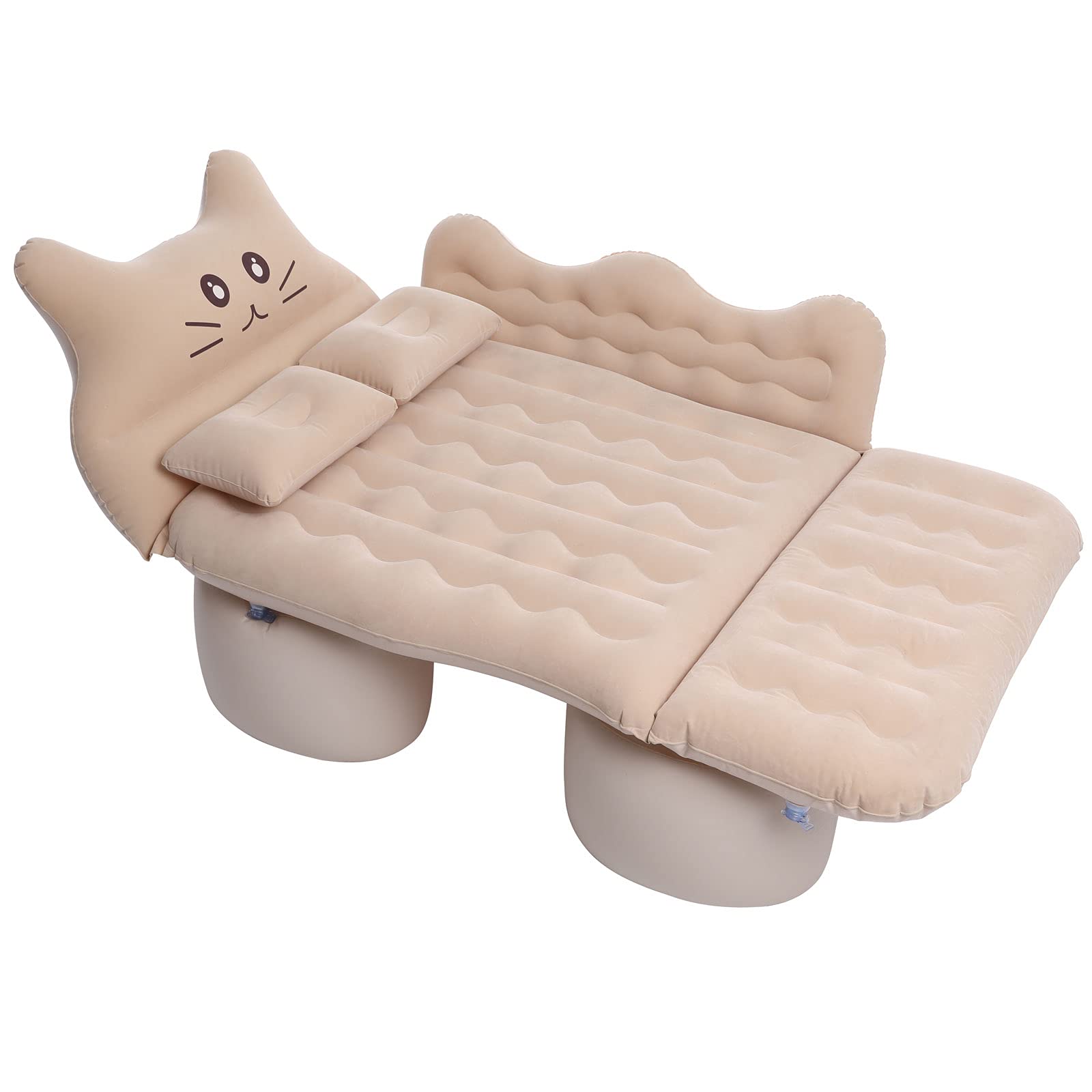 CAICAIL Inflatable Air Mattress - Queen Size Double Blow Up Air Bed with Built-in Pump & Repair Kit | Portable Foldable Guest Bed for Home, Camping, Travel & Housewarming Gifts | Perfect for Spare Bedroom, Sleepovers, Outdoor Adventures & Emergency Use