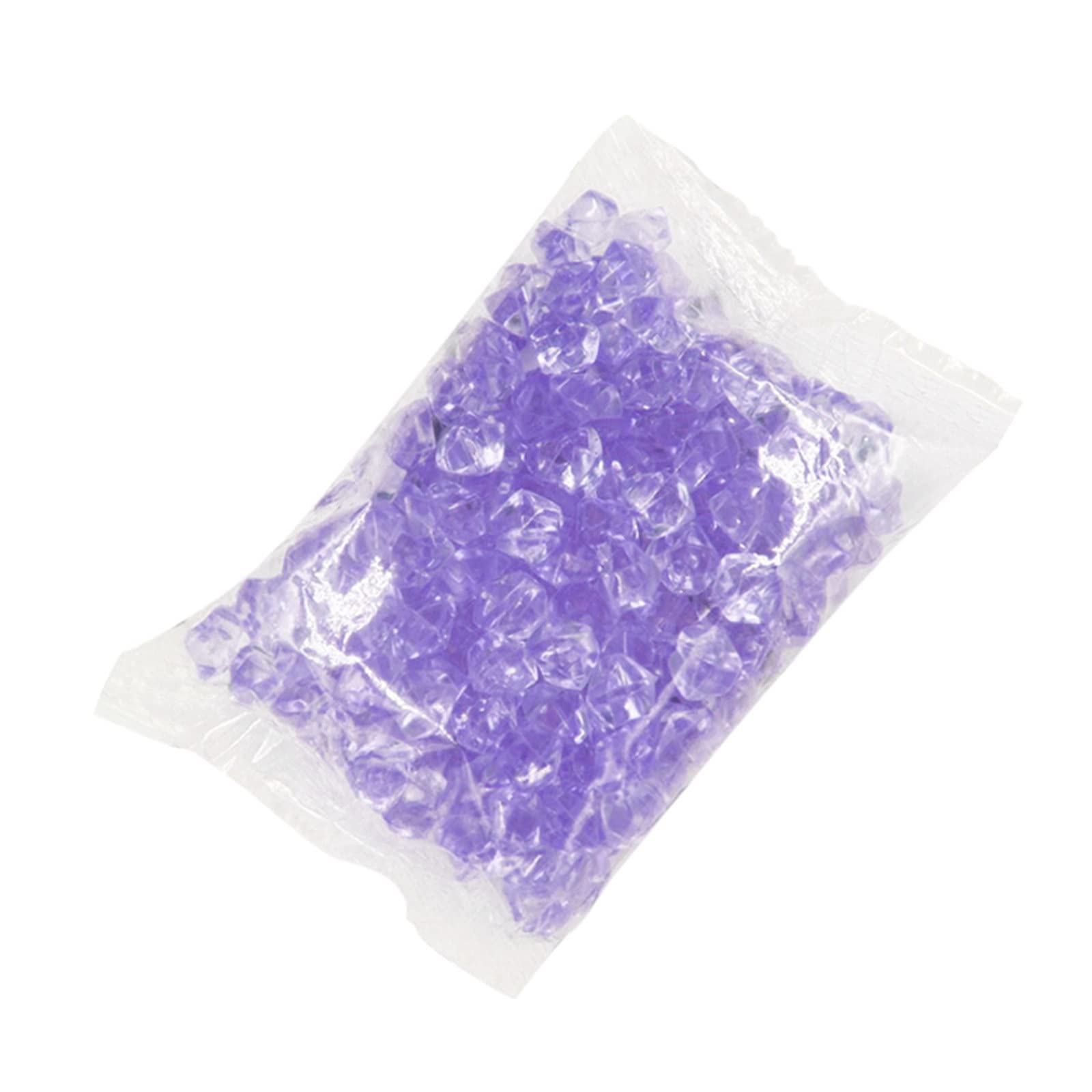 DIY Acrylic Ice Cubes - 1cm Irregular Faux Stone Jewelry Filling for Vases, Home Decor & Craft Projects (Purple) - Perfect for Wedding Centerpieces, Floral Arrangements & DIY Art Projects