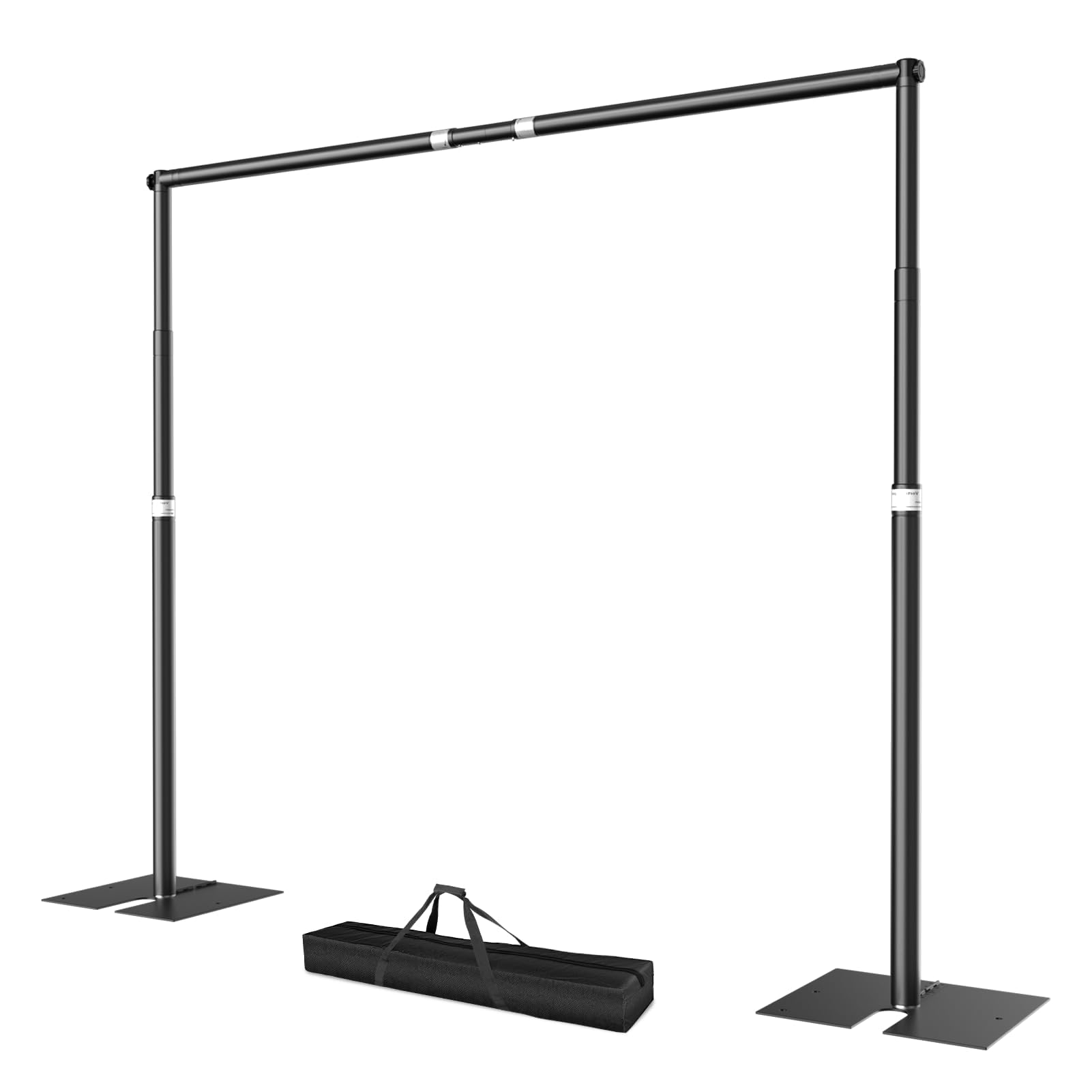 EMART 10x12ft Pipe and Drape Backdrop Stand Kit - Heavy Duty Adjustable Photography Background Support System with Metal Steel Base for Wedding, Party, Studio - Perfect for Photo Booths, Video Shoots & Event Decorations