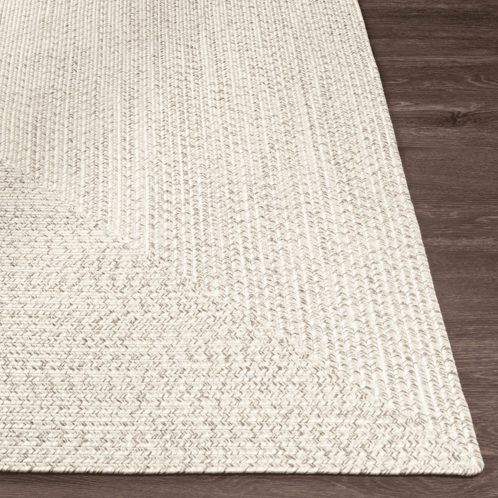 Premium Machine-Woven Outdoor Rug for Patio & Deck - Chesapeake Bay Design in Cream | Water-Resistant & Durable for Outdoor Use - Perfect for Backyard, Poolside & Garden Decor