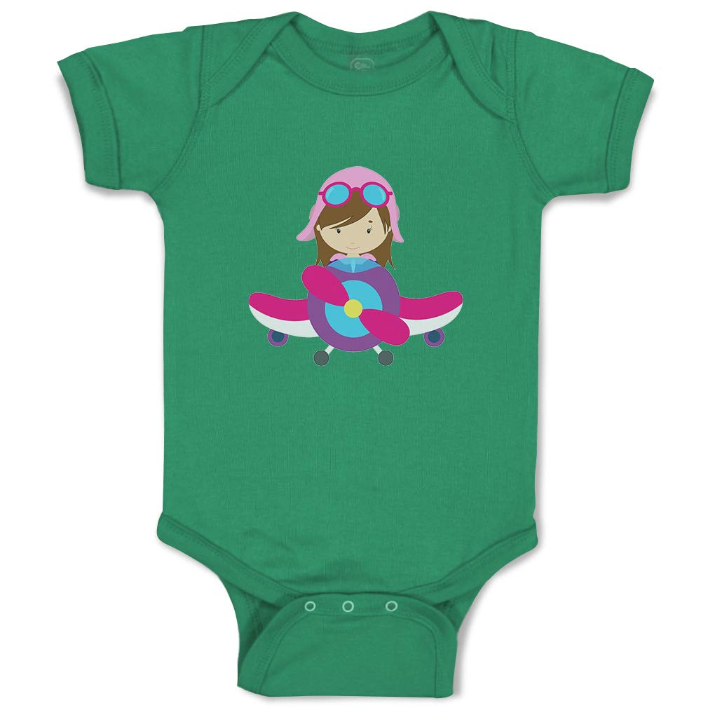 Custom Baby Pilot & Airplane Bodysuit - Funny Cotton Baby Clothes for Boys & Girls | Perfect for Aviation-Themed Parties & Photo Shoots