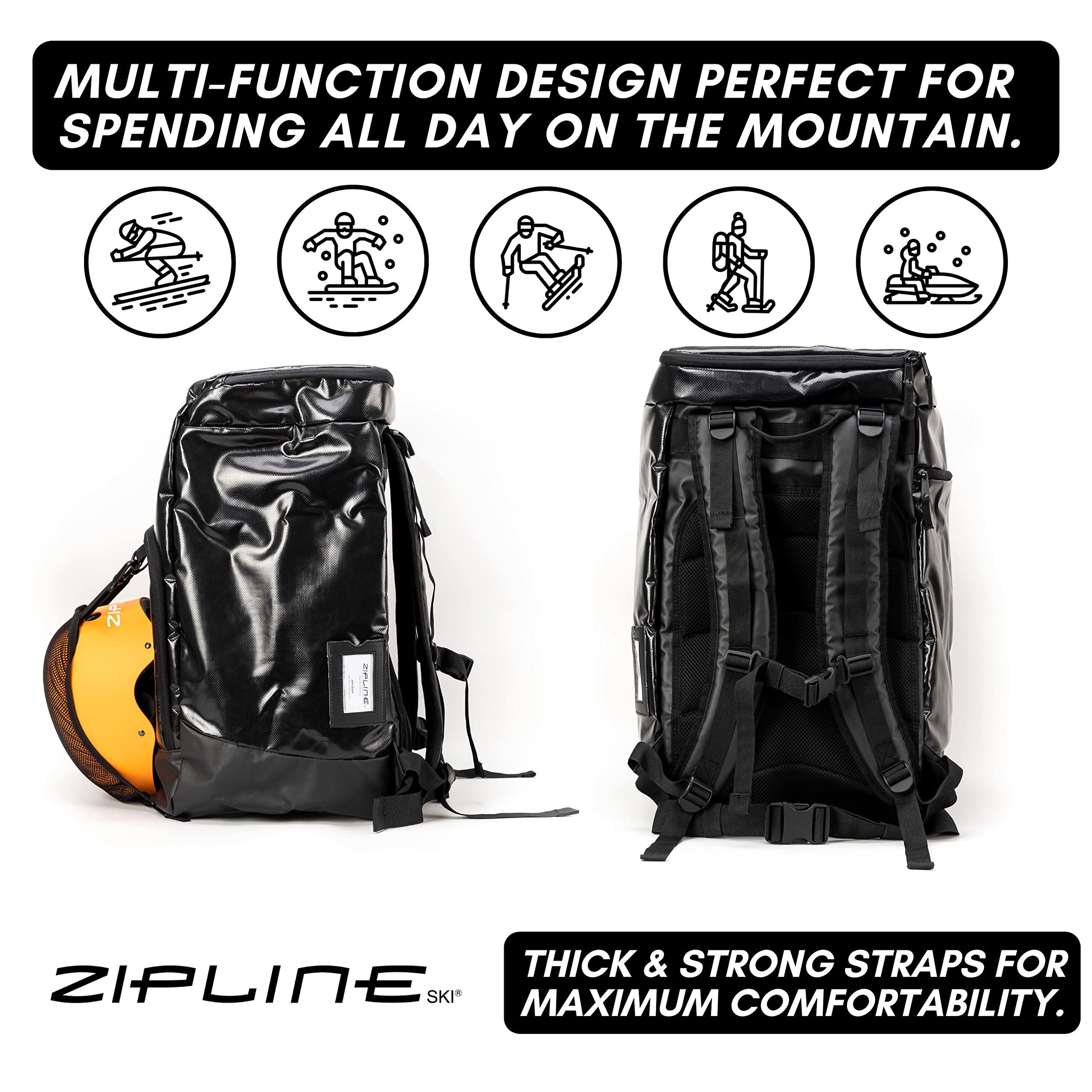 **Olympic Ski Boot Backpack – Waterproof Snowboard Travel Bag for Skiing & Snowboarding Gear – Durable Ski Boot Storage with Air Travel Compartment – Perfect for Ski Trips & Mountain Adventures**