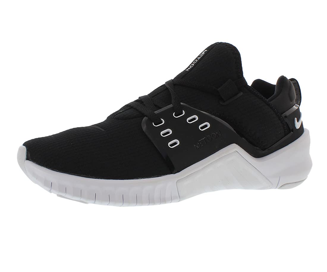 Nike Women's Free Metcon 3 Cross Training Shoes - Black/White/Yellow - Size 8 | Lightweight Gym Workout Shoes for Women | Perfect for CrossFit, Weightlifting & HIIT Training
