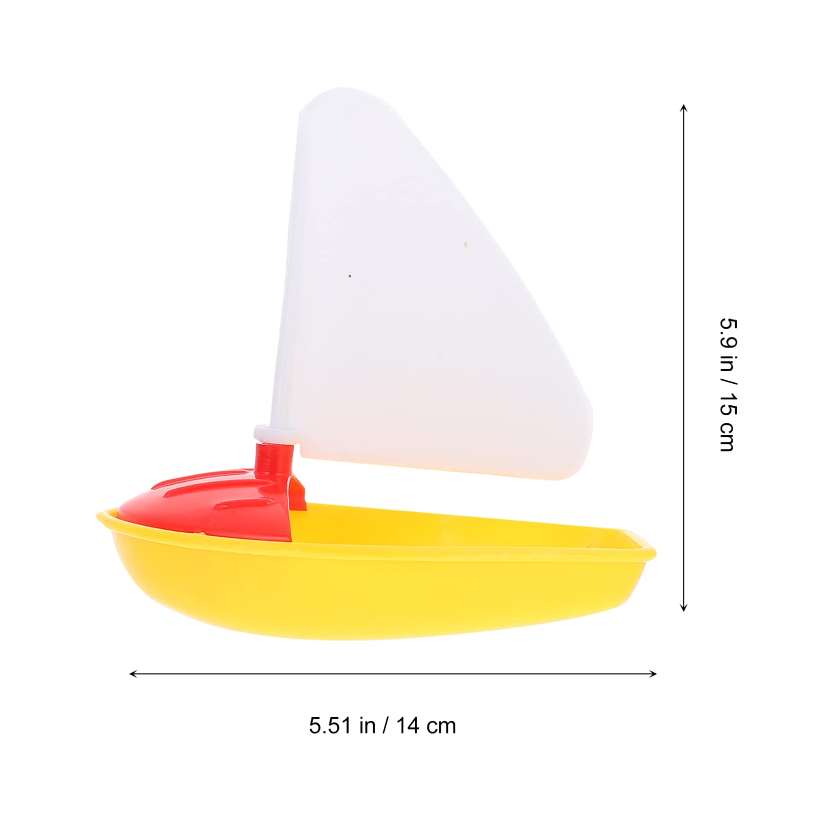 HAWILLOSCH 3-Piece Bathtub Toy Set - Mini Speedboat, Rowboat & Sailboat for Kids - Fun Pool & Bath Time Play - Perfect for Indoor & Outdoor Water Activities