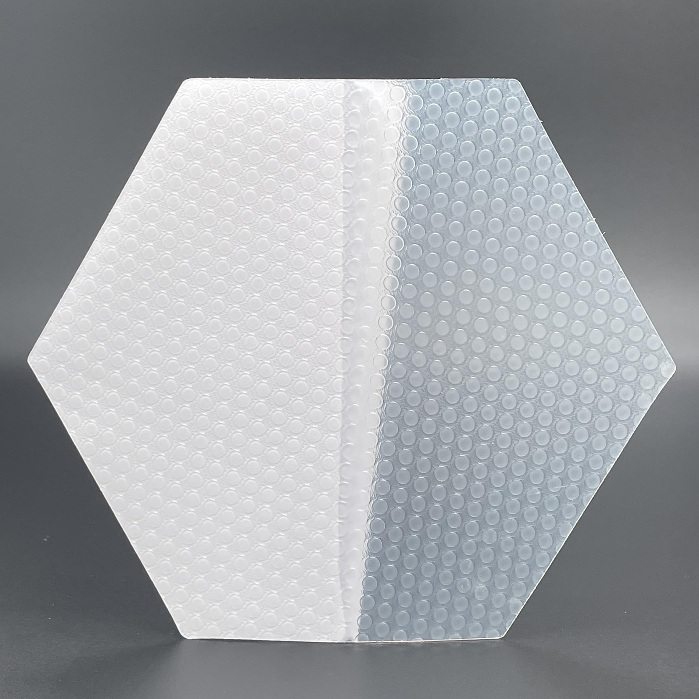 AQUBONA Hexagonal Clear Surf Traction Pad - Non-Slip Semi-Transparent Deck Grip for Surfboards, Longboards & SUPs - Perfect for Wave Riding, Paddle Boarding & Water Sports