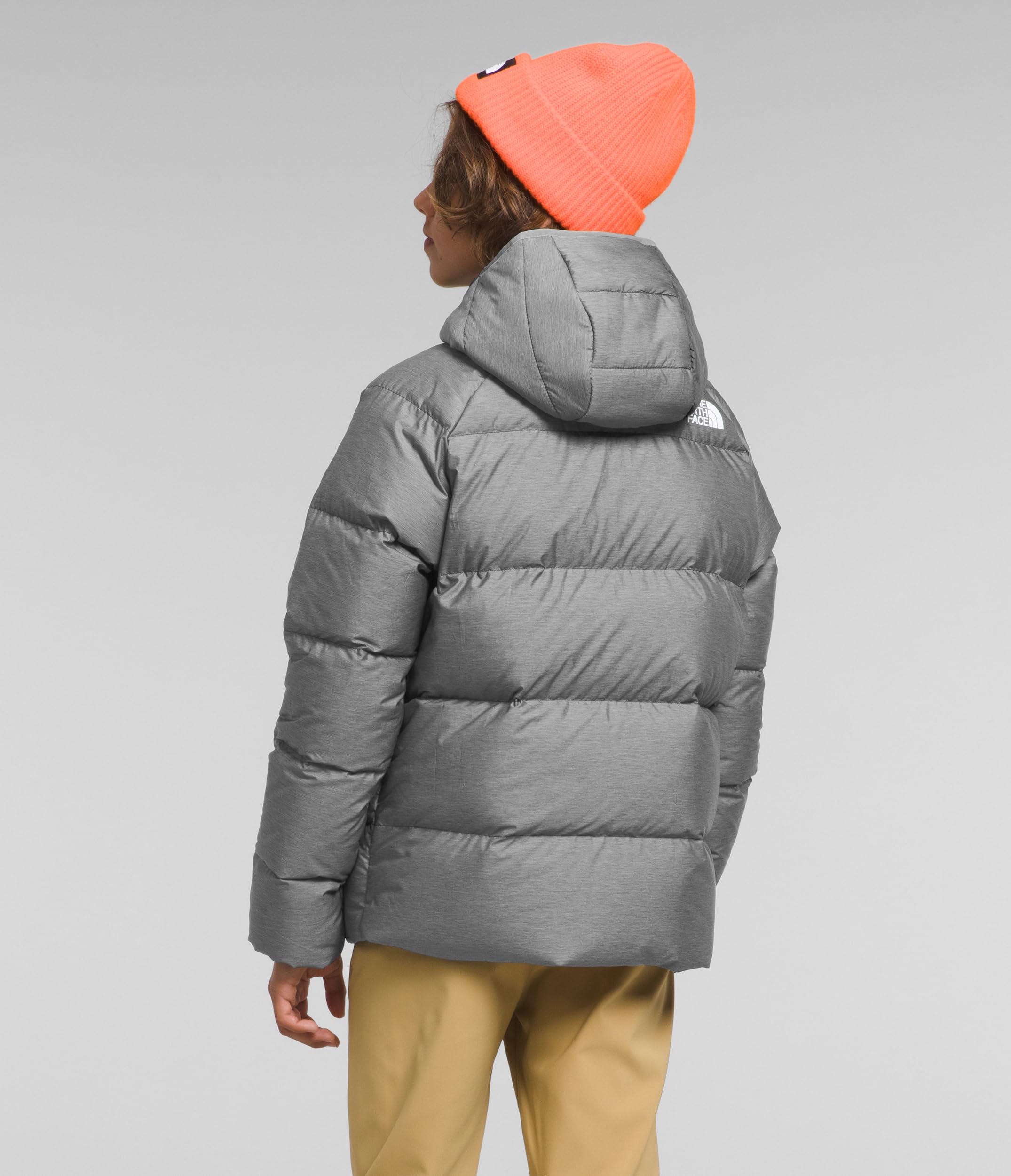 The North Face Reversible Down Hooded Jacket for Boys - Kids Winter Jacket for Cold Weather | Outdoor Activities, School & Play