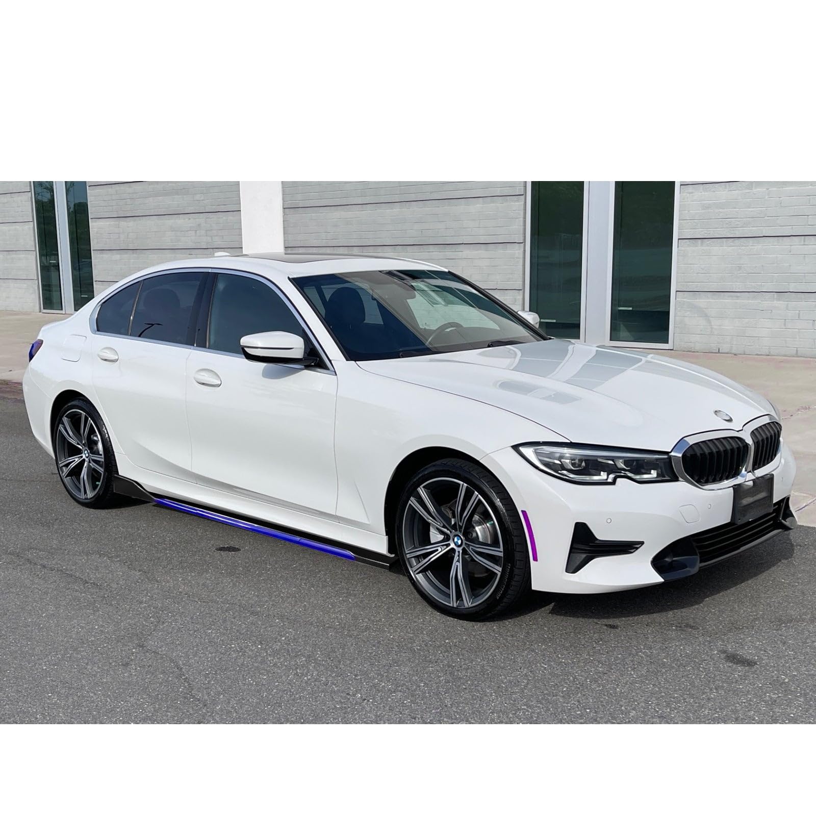 Universal Fit Car Side Skirts - Rocker Panel Protector with Splitter Winglets & Diffuser Bottom Line Extension Body Kit | Durable Protection & Stylish Upgrade for Sedans, Coupes, and Sports Cars | Perfect for Daily Driving & Car Shows