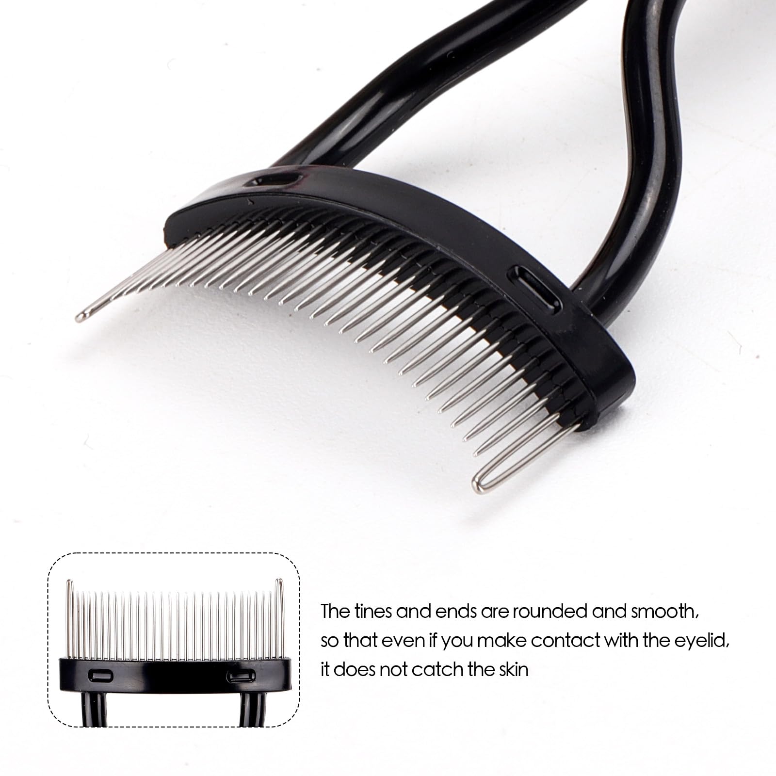 4 Pcs Metal Eyelash Comb & Separator - Mascara Brush with Fine Teeth for Perfect Lash Definition - Ideal for Salon, Home Use & Professional Makeup Artists