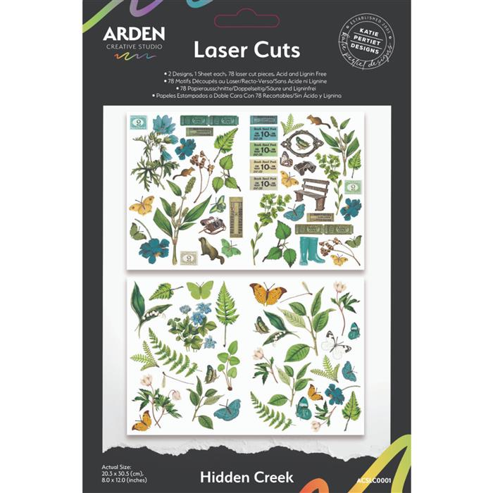 Arden Creative Studio Hidden Creek Laser Cut Wooden Wall Art - Handmade Home Decor for Living Room, Bedroom & Office