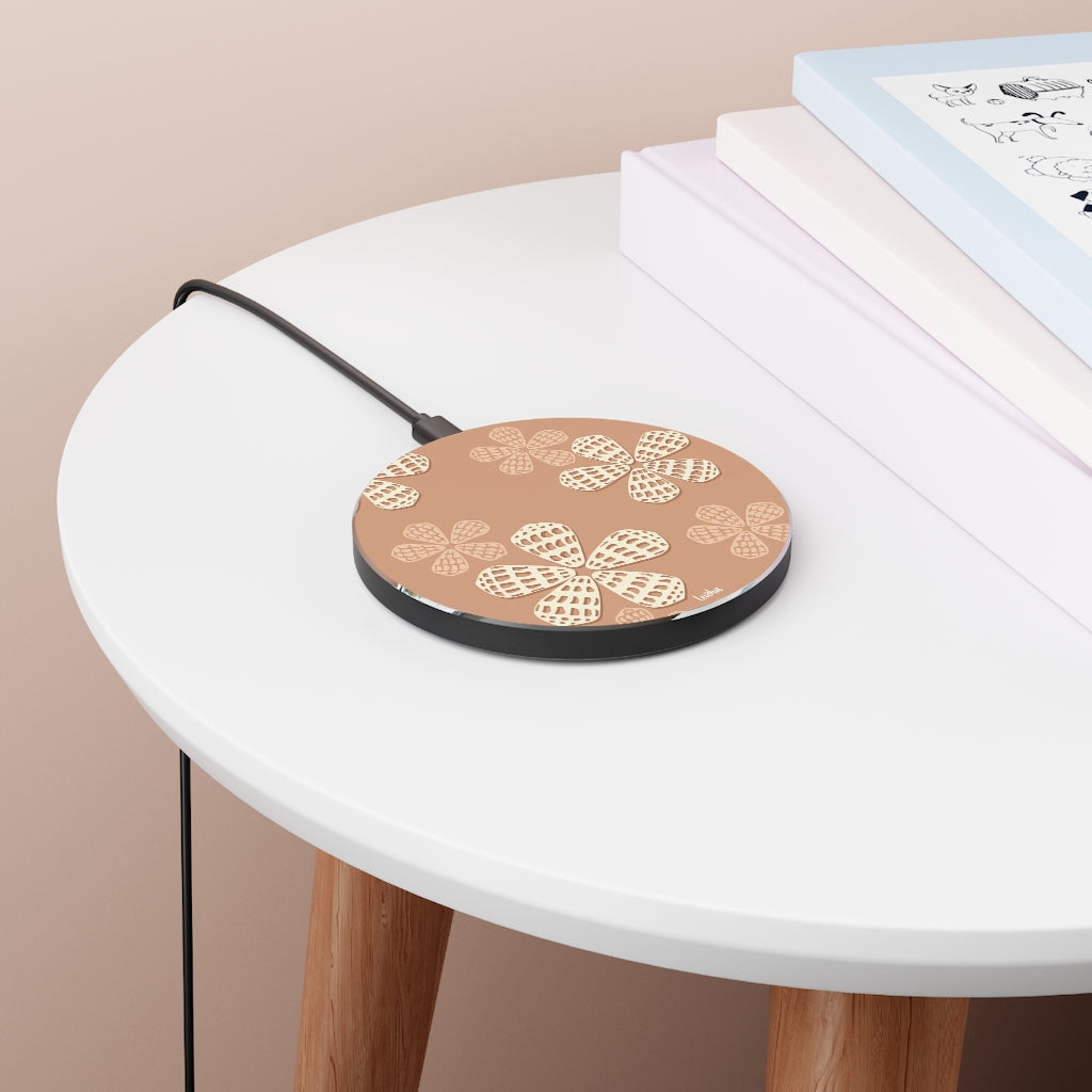 Hebrew Shell Fast Wireless Charger - Qi-Certified 10W/7.5W/5W Charging Pad for iPhone 15/14/13/12, Samsung Galaxy S23/S22/S21 - Perfect for Home, Office & Car Use