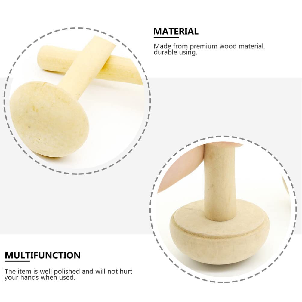 10pcs Wooden Knitting Mushroom Tools - Professional & Convenient Knitting Accessories for DIY Crafts, Home Decor, and Handmade Gifts