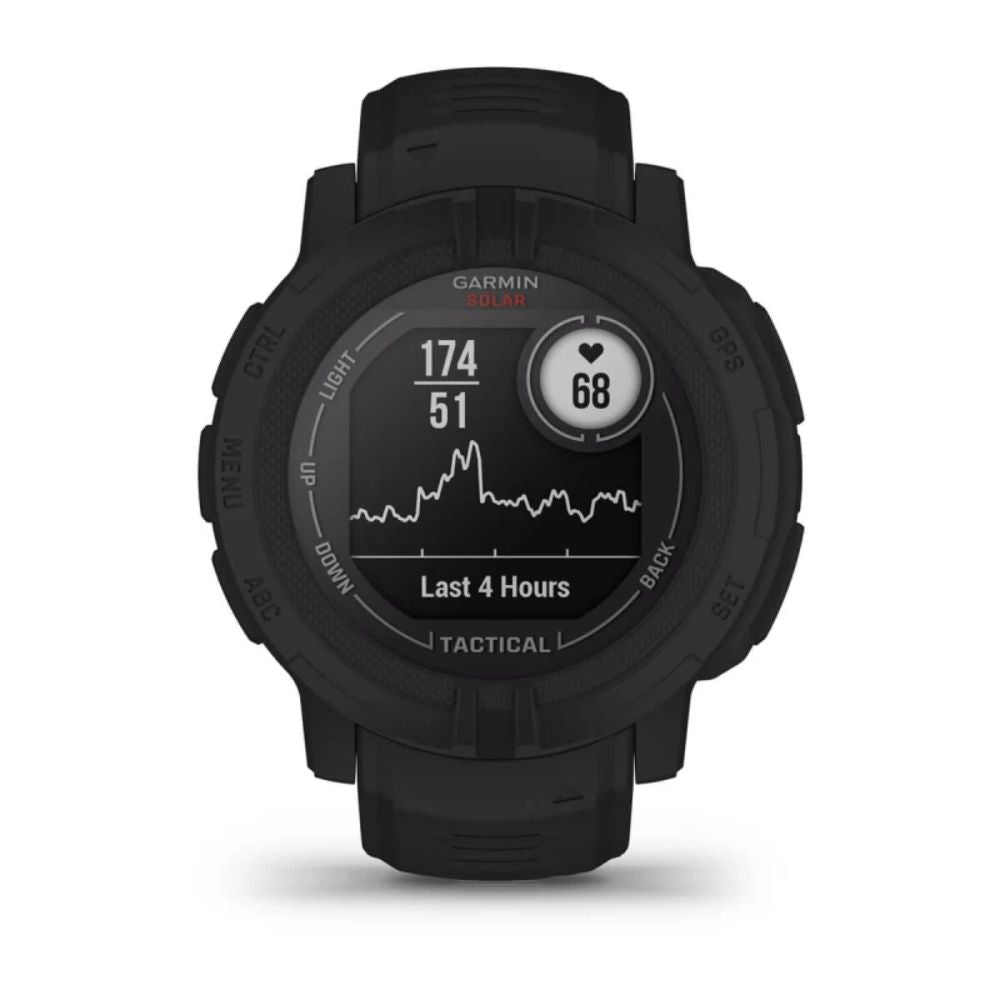 Garmin Instinct 2 Solar Tactical Smartwatch - Military-Grade GPS Watch with Jumpmaster Mode & NVG Compatibility | Outdoor Adventure, Hiking, Running & Tactical Use