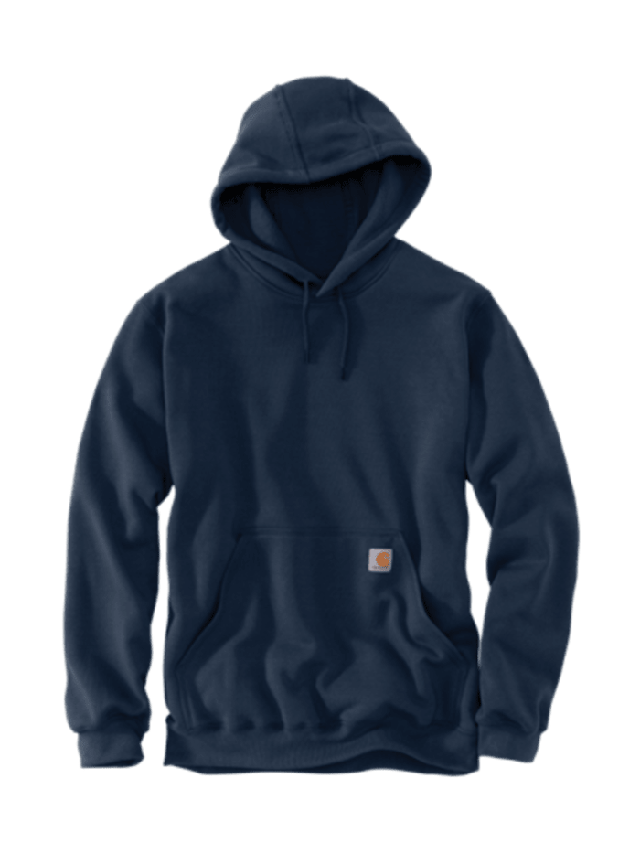 Carhartt K121 472 Men's Loose Fit Midweight Hoodie Sweatshirt - New Navy Blue - Comfortable Workwear for Construction & Outdoor Activities