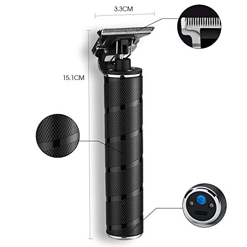 Rheoss Electric Pro Clippers - Professional Barber Grooming Kit, Rechargeable Cordless Hair Trimmer for Men & Women - Precision Cutting for Beard, Mustache & Head Hair (Black) | Perfect for Home Use & Salon Styling