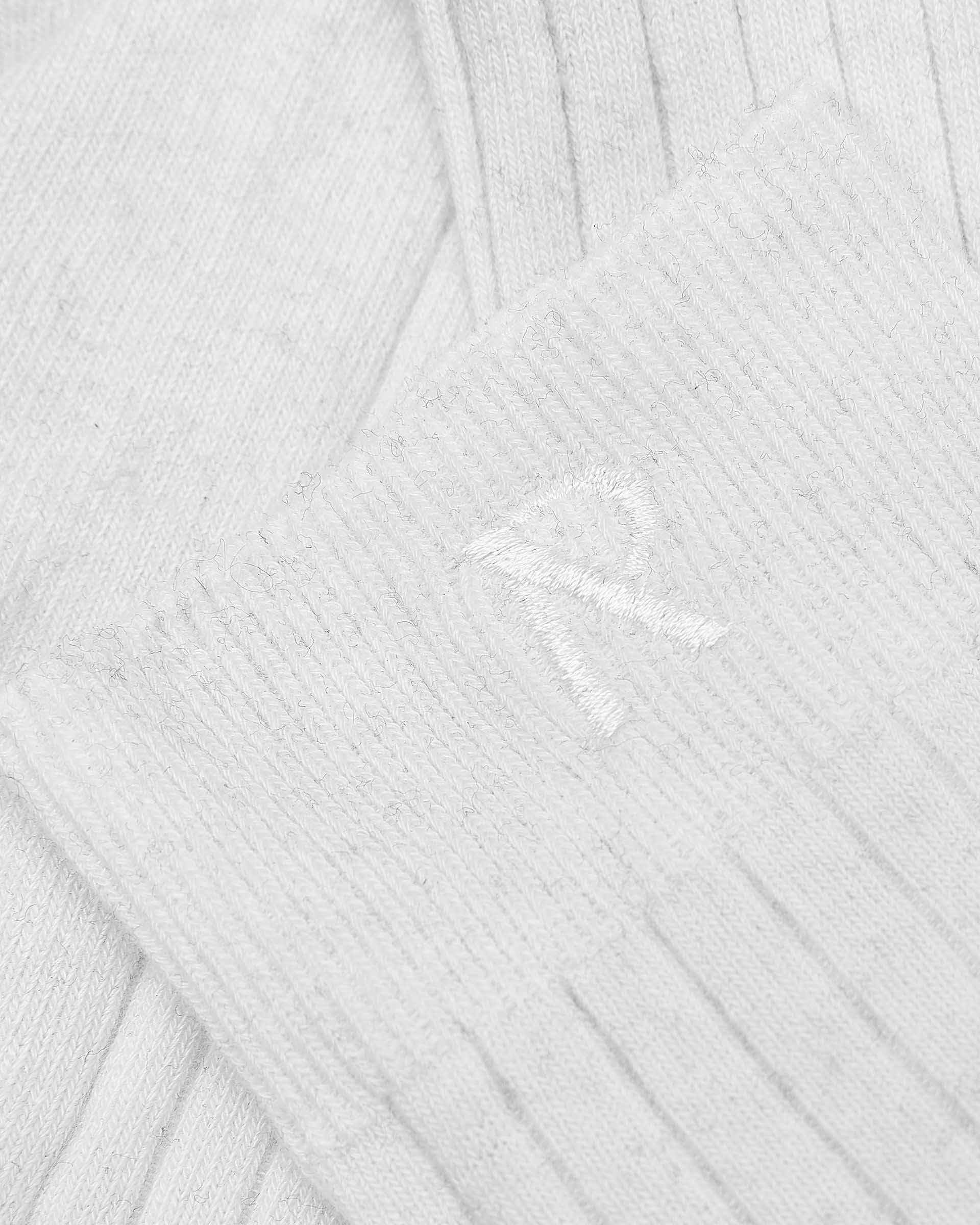 Initial Socks Flat White - Stylish Crew Socks for Men & Women - Perfect for Casual Wear, Gifts, and Everyday Comfort