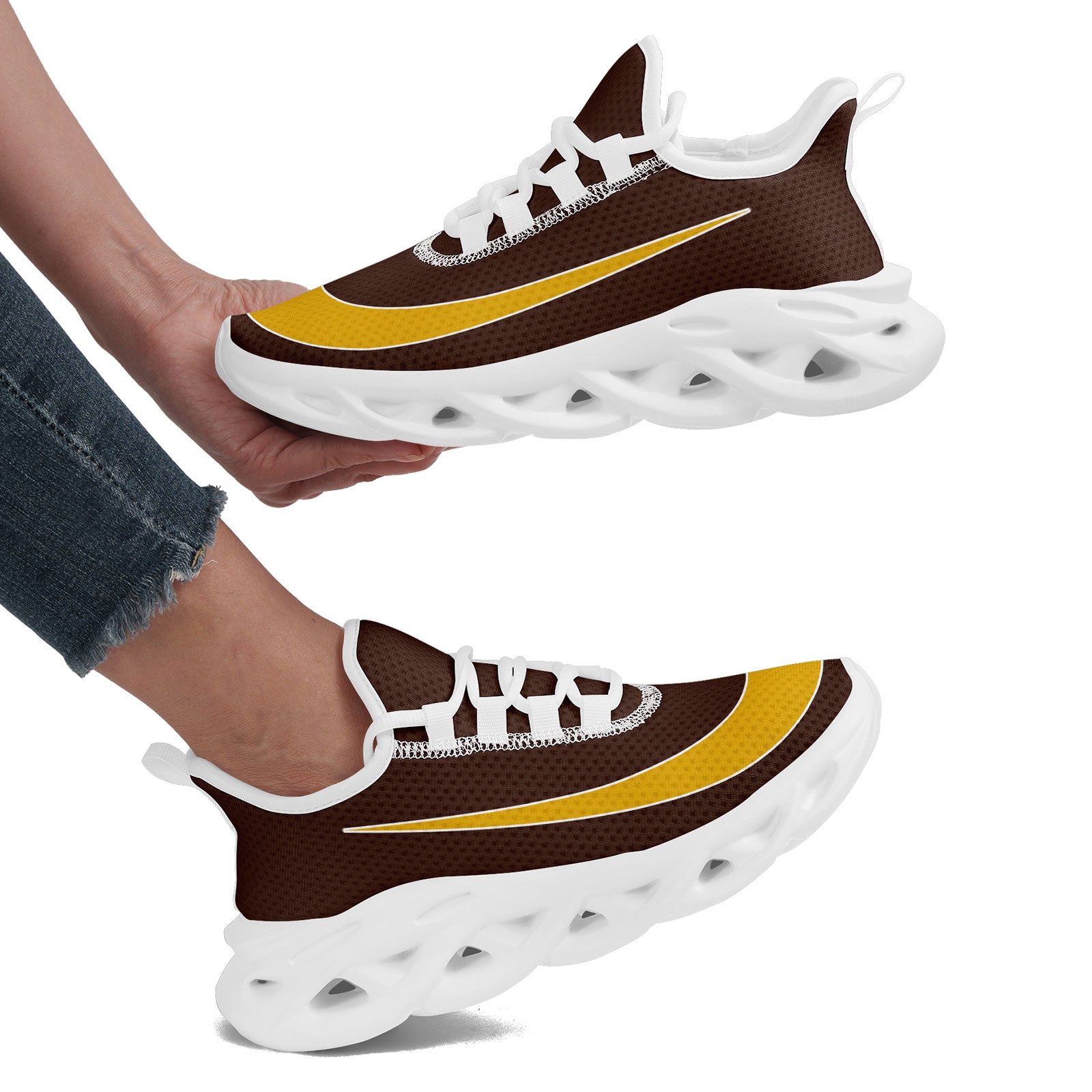 Custom Maxsoul Personalized Sneakers - Breathable Lightweight Running Shoes for Men & Women (Style FN003 E020109, Size 8) - Perfect for Jogging, Gym Workouts & Casual Wear