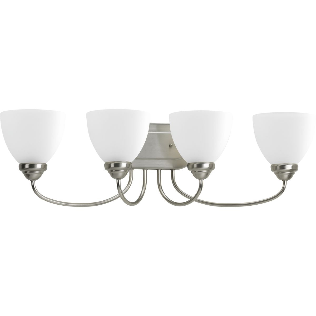 Heart-Shaped Etched Glass Bathroom Vanity Light Fixture - 4 Lights for Elegant Bathroom Decor, Perfect for Master Bath, Powder Room, and Spa-Like Retreats