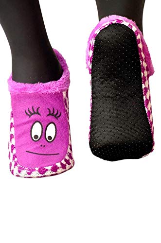 BRATS N BEAUTY® Warm Knitted Slipper Socks for Kids - Soft Rubber Sole Winter Booties for Boys & Girls (3-4 Years) - Cozy Indoor & Outdoor Wear for Playtime and Lounging